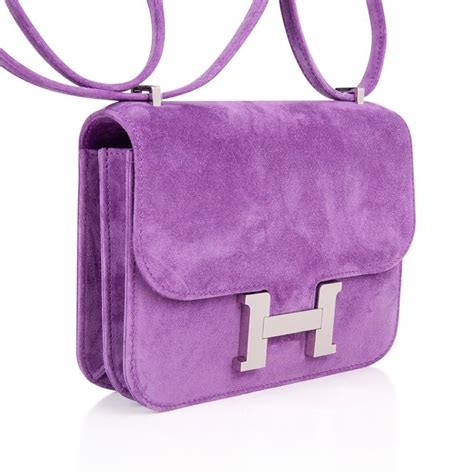 hermes constance purple suede|Hermes constance 18 handbags.